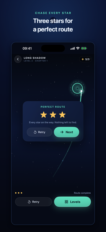 Level cleared with three stars